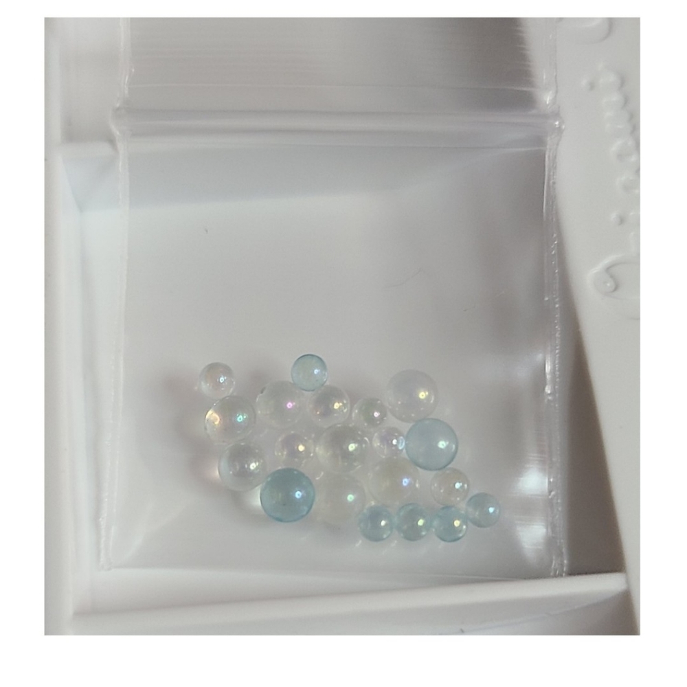 Glass water/mermaid bubbles stardust